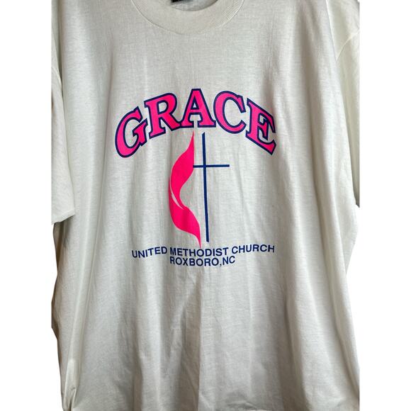 Vintage Screen Stars Best United Methodist Church N.C. 90's Grace T-Shirt XL - Picture 2 of 6